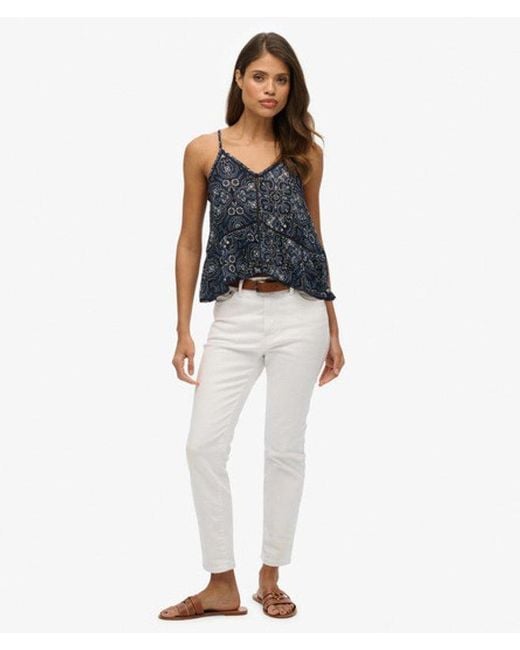 Superdry Blue & Co Ladder Trim Cami Top