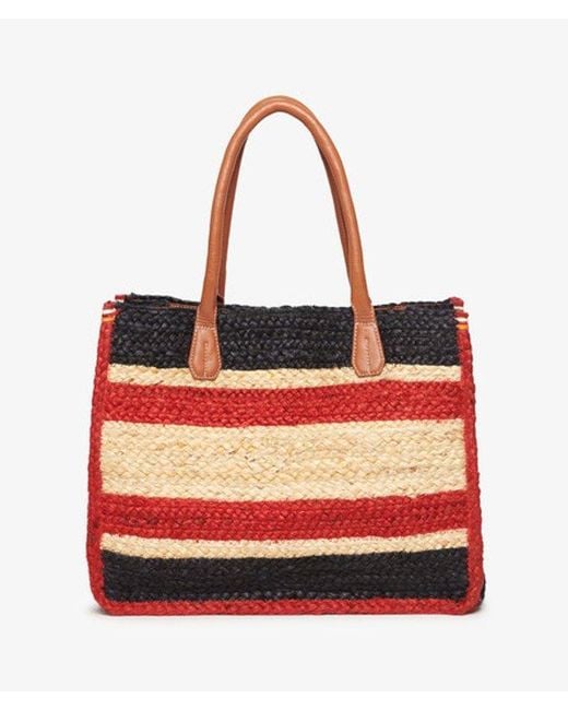 Superdry Red & Co Raffia Luxe Tote Bag