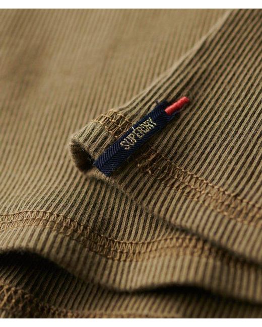 Superdry Green & Co Athletic Essentials Graphic Button Cami