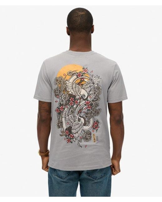 Superdry Gray & Co Vintage Logo Tokyo Relaxed T-shirt for men