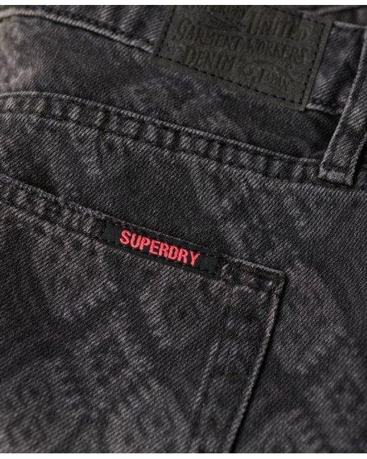 Superdry Black Denim Hot Shorts