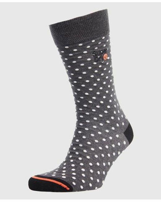 Superdry White City Sock Triple Pack Marl Multipack for men