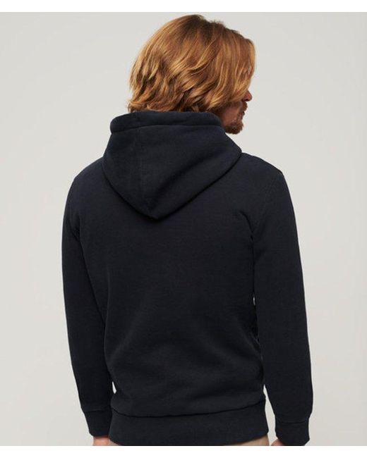 Superdry Blue & Co Tokyo Vintage Logo Hoodie for men