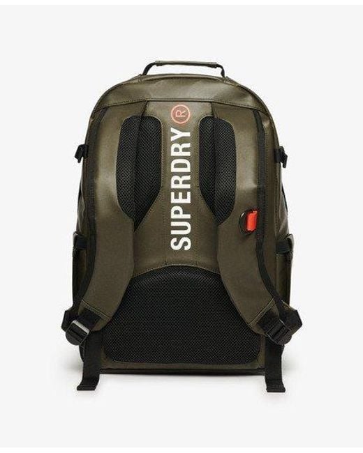 Superdry Green Embroidered Tarp Utility Backpack