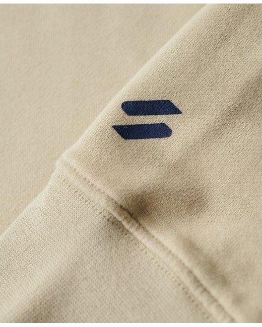 Superdry Sportswear Logo Sweatshirt Met Ronde Hals En Losse Pasvorm in het Natural voor heren