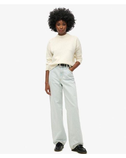 Superdry White & Co Organic Cotton Wide Leg Jeans