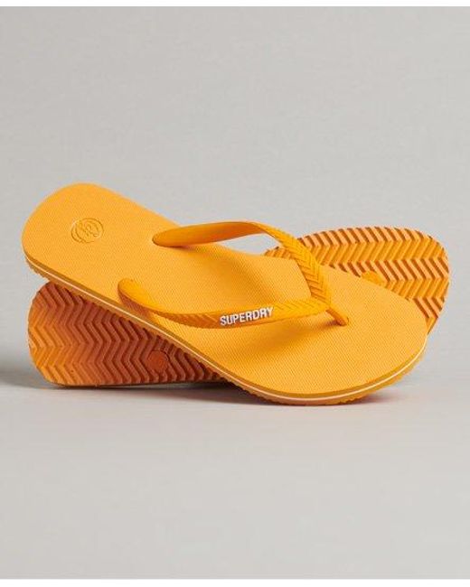 Superdry Orange Vintage Classic Flip Flops Track