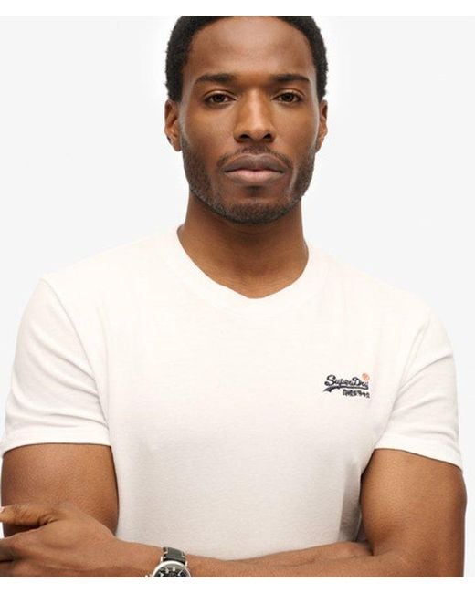 Superdry White & Co Essential Embroidered T-shirt for men
