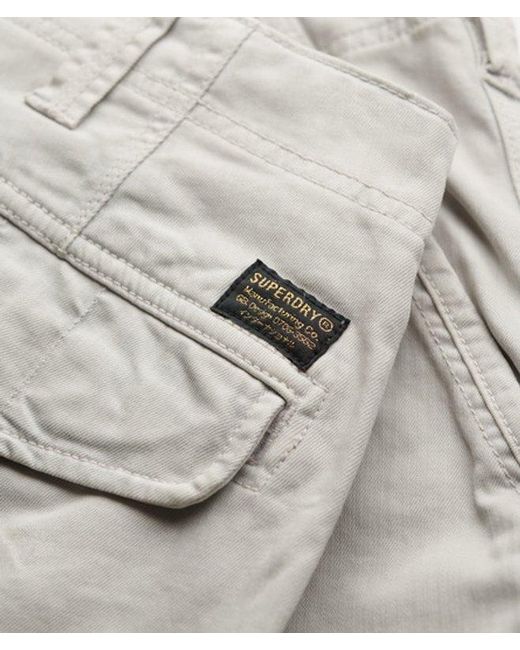 Superdry Utility Chino Broek in het Gray voor heren