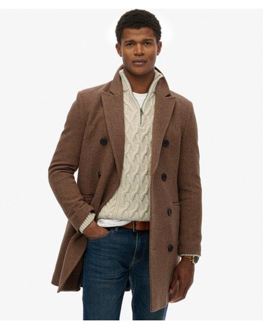 Superdry Brown & Co The Merchant Store - Town Coat for men