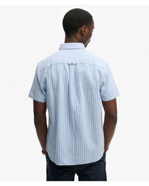 Superdry Blue & Co Preppy Oxford Short Sleeve Shirt for men
