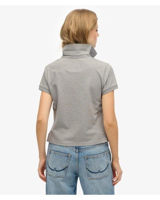 Superdry Gray & Co Athletic Essentials Graphic Polo Shirt