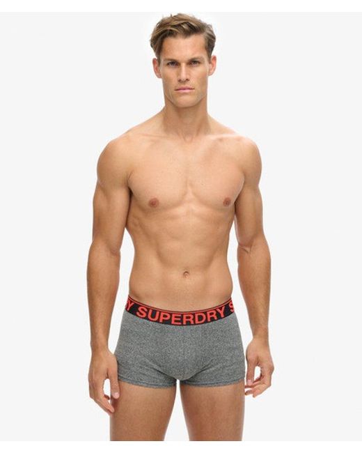Superdry Triopak Slips in het White voor heren