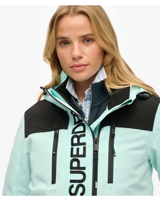 Superdry Green Colour Block Ultimate Windbreaker Jacket