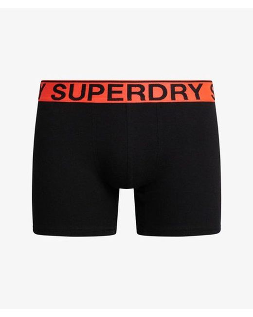 Superdry Green Organic Cotton Boxer Triple Pack for men