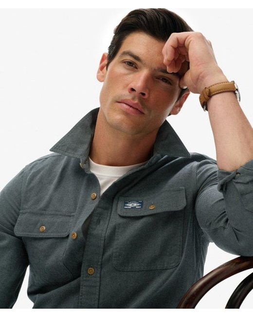Superdry Gray & Co Trailsman Relaxed Fit Overshirt for men