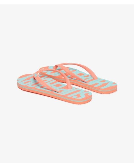 Superdry Pink & Co Vintage Flip Flops