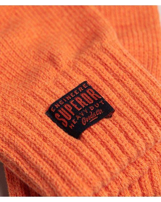 Superdry Orange & Co Workwear Knitted Gloves