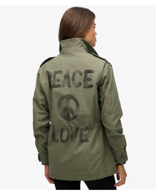 Superdry Green & Co Embellished Field Jacket