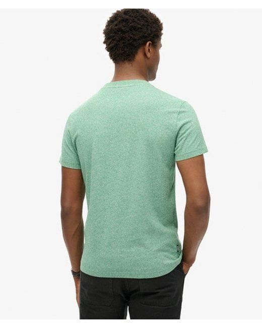 Superdry Green & Co Slim Fit Organic Cotton Essential Logo T-shirt for men