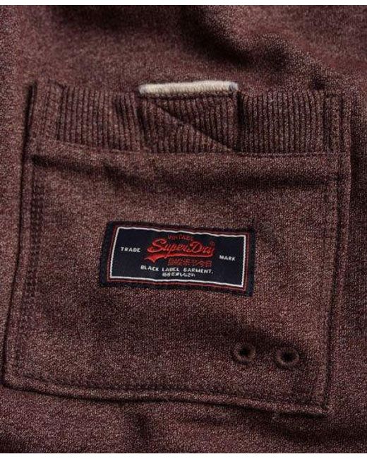 Superdry Red Applique 7S Joggers Port Slub for men