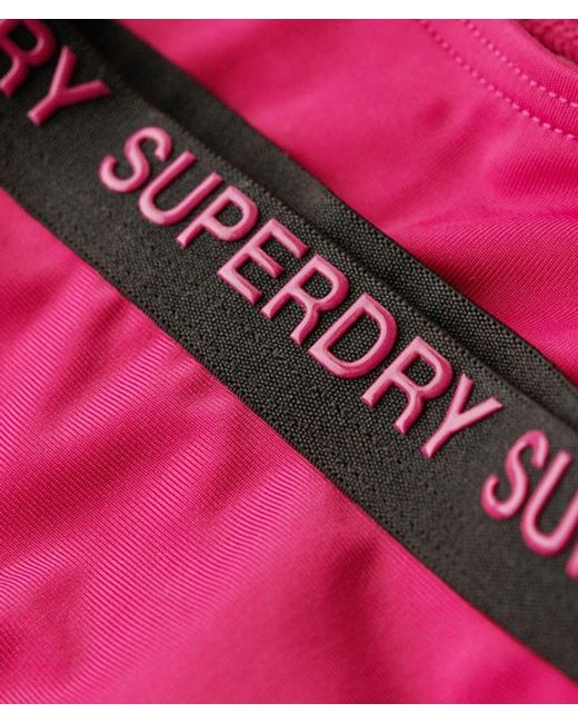 Bas de bikini espiègle élastique Superdry en coloris Pink