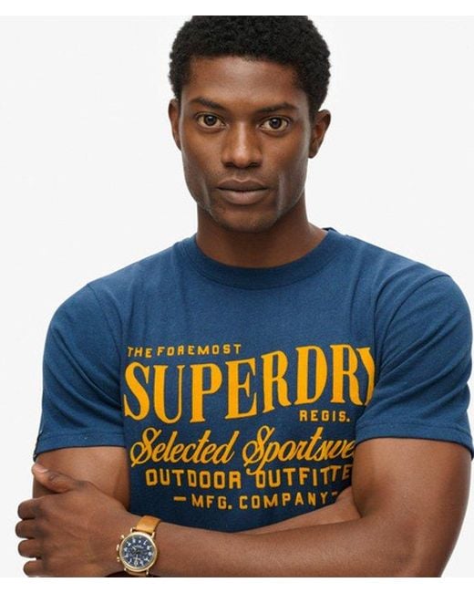 Superdry Blue & Co Outdoor Supply Company Relaxed T-shirt for men