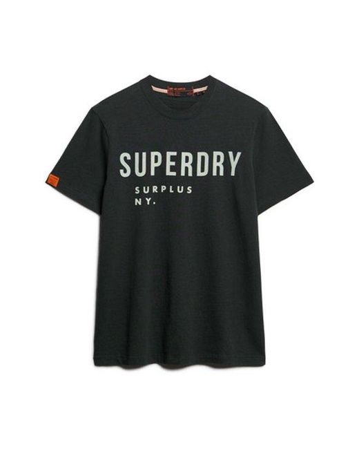 Superdry Black & Co Classic Graphic Print Cotton T-shirt for men
