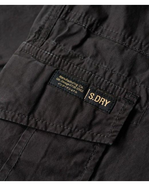 Superdry Black Low Rise Wide Leg Cargo Pants