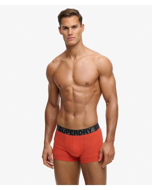 Superdry Red & Co Trunk Triple Pack for men