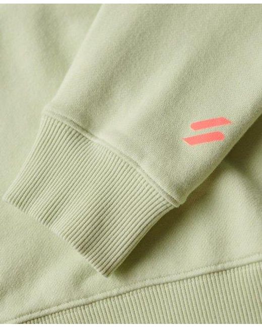 Superdry Green Sportswear Logo Boxy Half Zip Sweatshirt