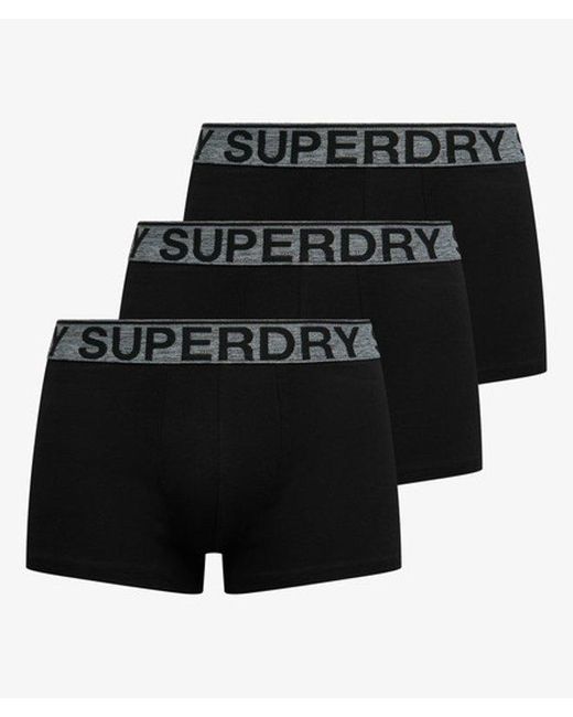 Superdry Black & Co Trunk Triple Pack for men