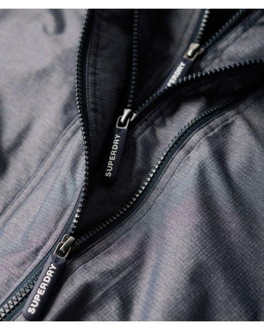 Superdry Blue Pop Zip Hood Arctic Sd-Windcheater Jacket for men