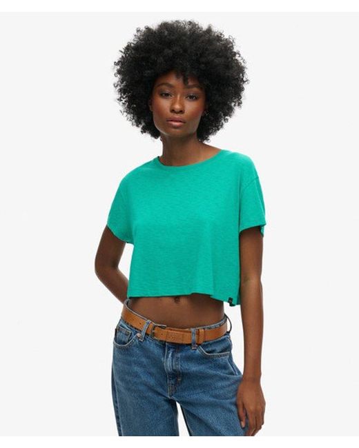 Superdry Green & Co Slouchy Cropped T-shirt