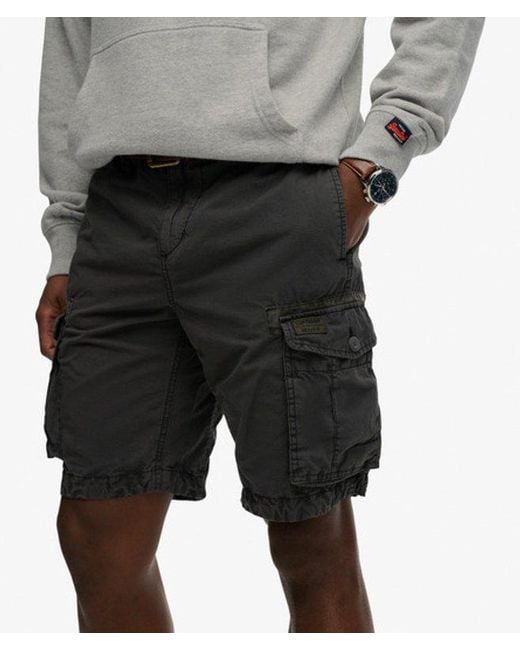 Superdry Black & Co Parachute Light Shorts for men