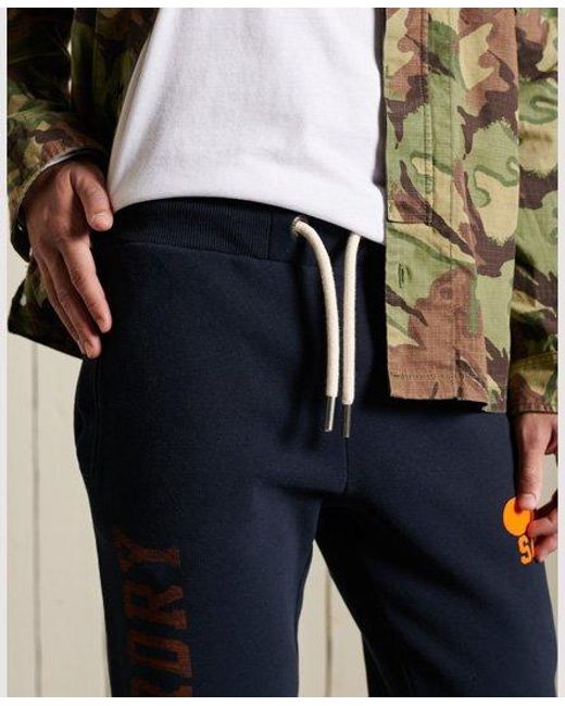 Superdry Blue Track & Field Joggers Eclipse for men