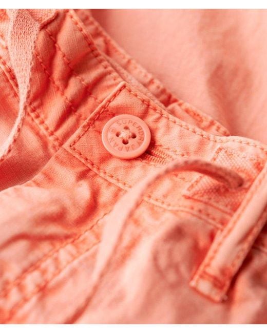 Superdry Red & Co Ladies Classic Low Rise Parachute Cargo Pants