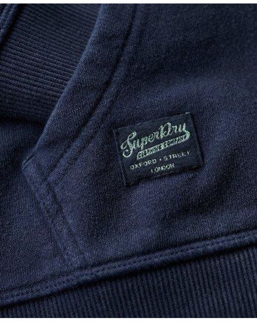 Sweat à capuche zippé à motif fantaisie archive Superdry en coloris Blue