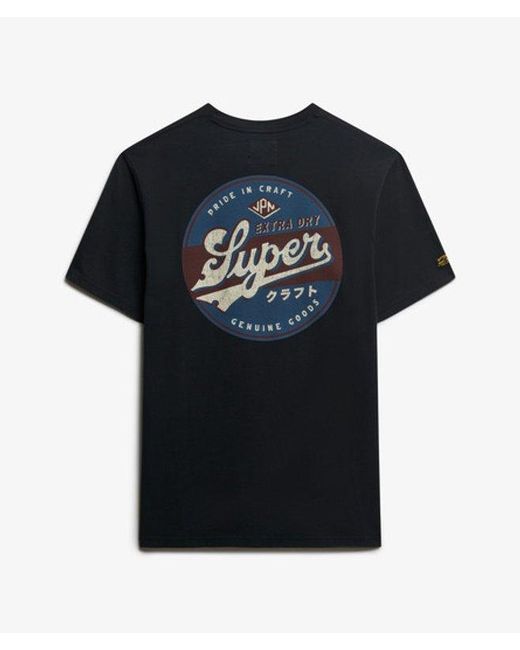Superdry Black & Co Tap Room Oversized T-shirt for men