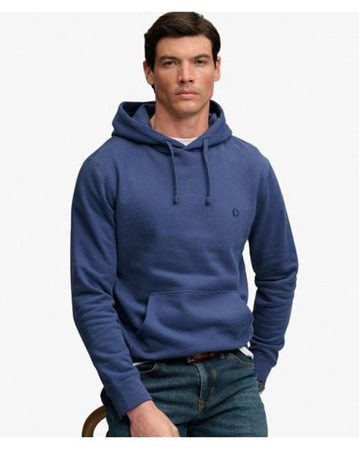 Superdry Blue & Co Essential Logo Hoodie for men