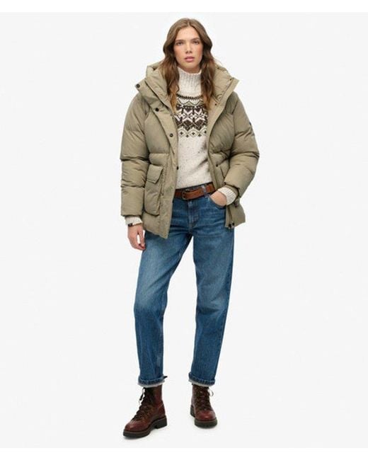 Superdry Green & Co Short Duvet Puffer Jacket