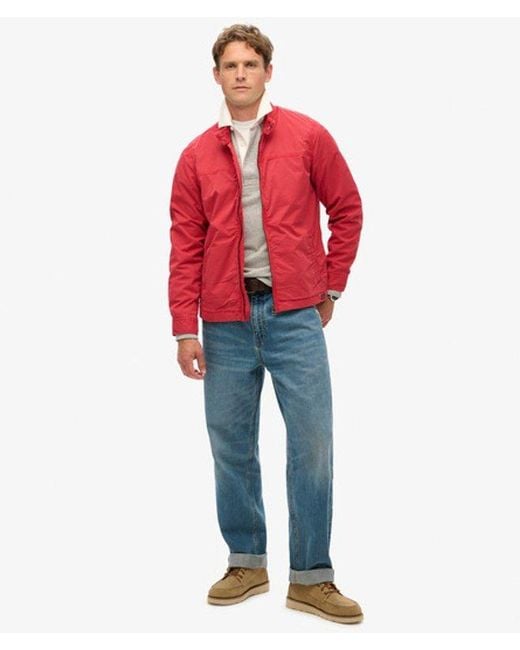 Superdry Red & Co Classic Harrington Jacket for men