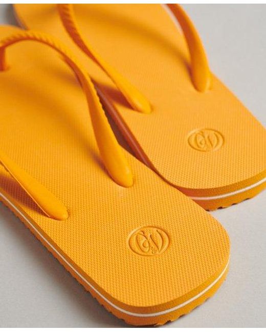 Superdry Orange Vintage Classic Flip Flops Track