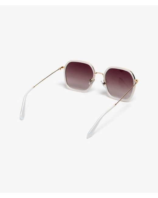 Femme Lunettes De Soleil Carrées En Métal Taille: 1Taille Superdry en coloris Purple