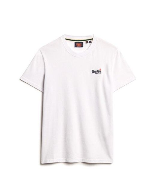 Superdry White & Co Essential Embroidered T-shirt for men