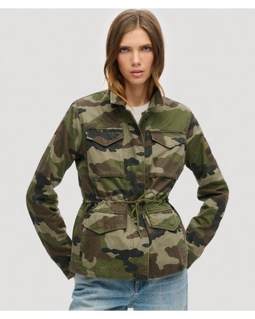 Superdry Green & Co Embroidered M65 Military Jacket