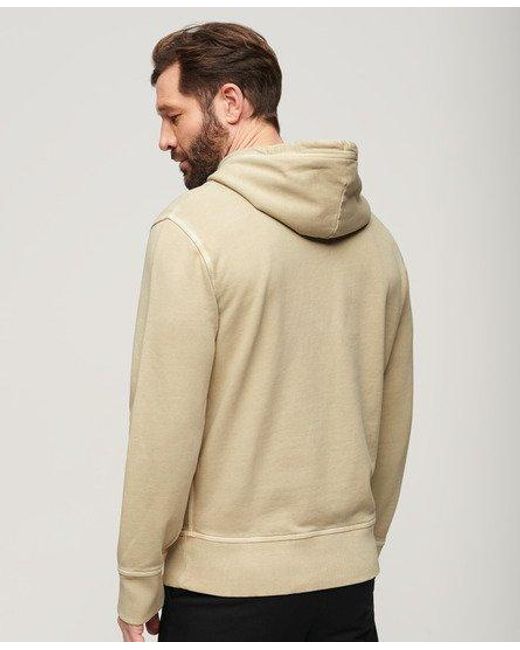 Superdry Natural Contrast Stitch Relaxed Hoodie for men
