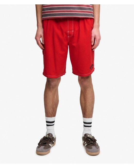 Superdry Red & Co Cargo 19-inch Boardshorts for men