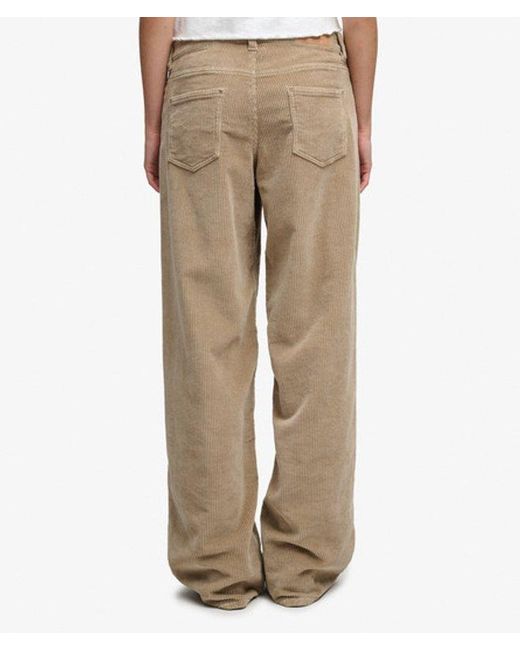 Superdry White & Co Mid Rise baggy Jumbo Cord Pants