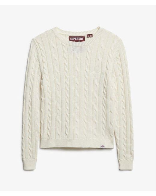 Superdry Green & Co Essentials Slim Cable Jumper